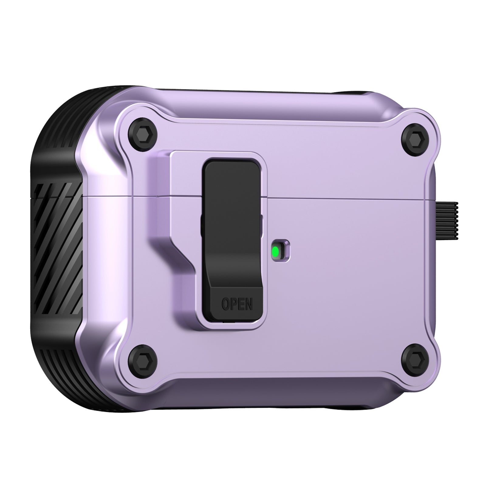 Earphone Case for Apple AirPods Pro 2 Bluetooth Earbuds TPU PC Cover with Auto Opening Lock and Carabiner Earphone Case for Apple AirPods Pro 2 Bluetooth Earbuds TPU PC Cover with Auto Opening Lock and Carabiner